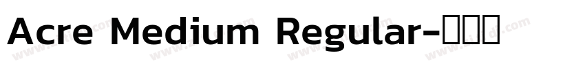 Acre Medium Regular字体转换
